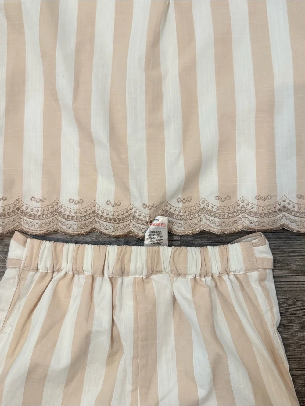 Happily Grey Kids NWT 2 Piece Stripe Cotton Outfit Set Size 7/8